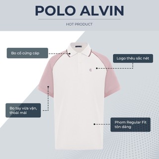 Áo polo nam cao cấp ALVIN, chất liệu mới cotton diamond USA thanh lịch sang trọng - POLOMANOR
