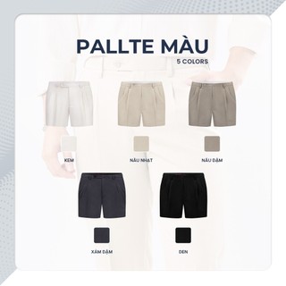 [DEAL SIZE S] Quần short tây nam CLASSIC SHORT, BST Social Circle vải tây cao cấp, kiểu dáng xếp li - POLOMANOR