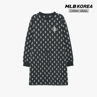 MLB - Đầm mini cổ tròn tay dài Classic Monogram Jaquard Overfit_3FOPM0134-43CGS
