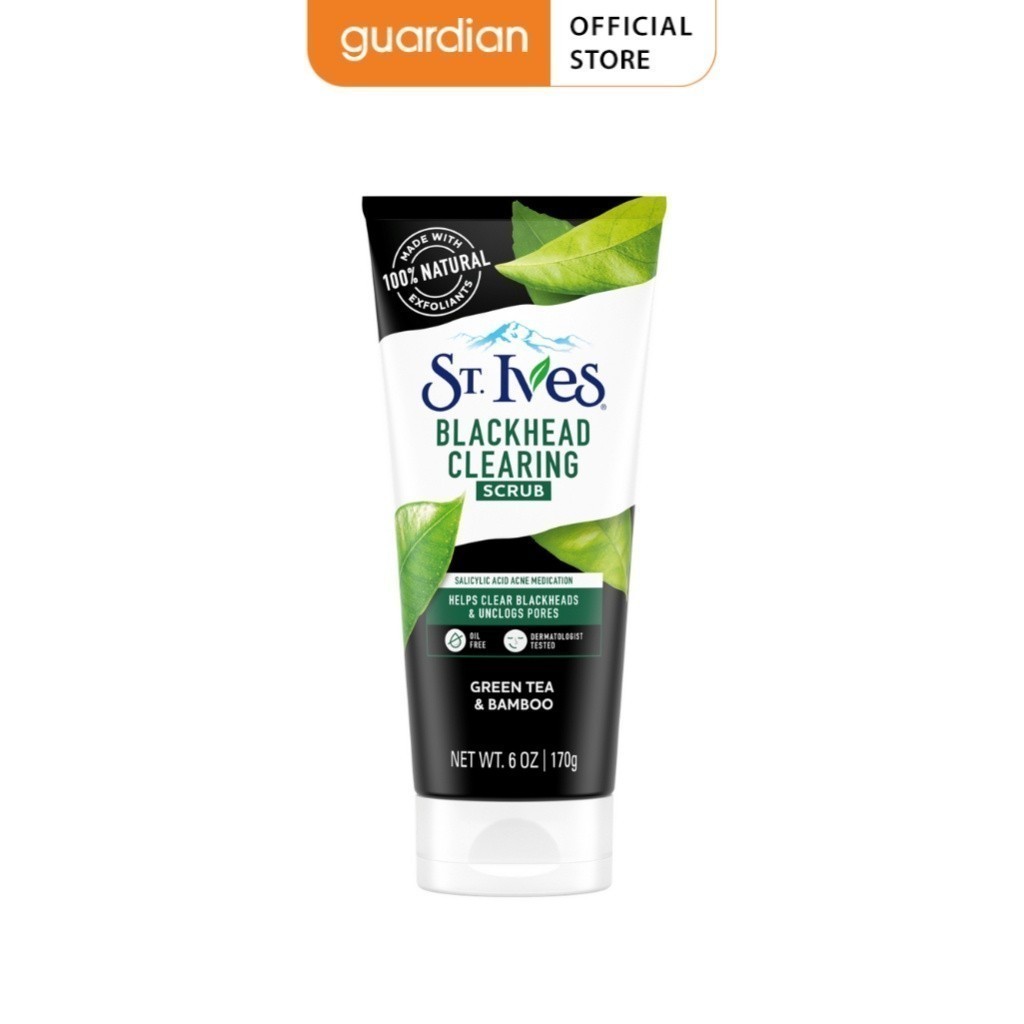 Sữa Rửa Mặt St.Ives Tẩy Tế Bào Chết Trà Xanh & Than Tre 170g
