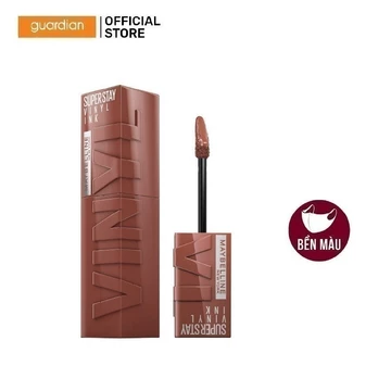 Son Kem Bóng Maybelline New York Super Stay Vinyl Ink #120 Punchy Cam Đất 4.2ml