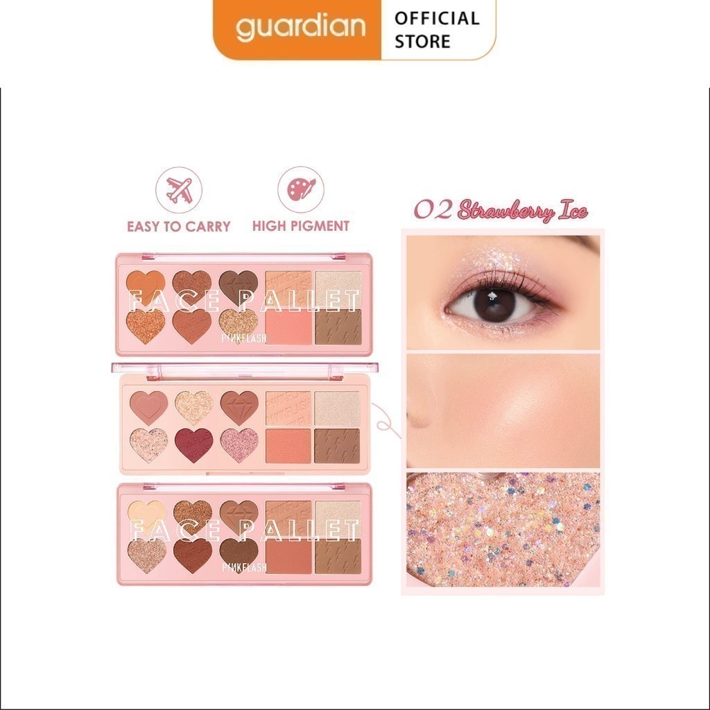Bảng Phấn Mắt Đa Năng Pinkflash PF-M02 #02 Strawberry Ice 13.2G