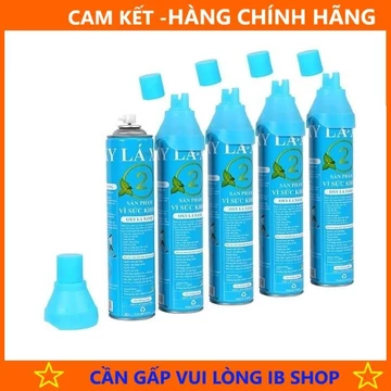 Bình oxy gia đình, Bình oxy mini cầm tay OXY LÁ XANH 99,9% oxy tinh khiết - sẵn mặt nạ thở