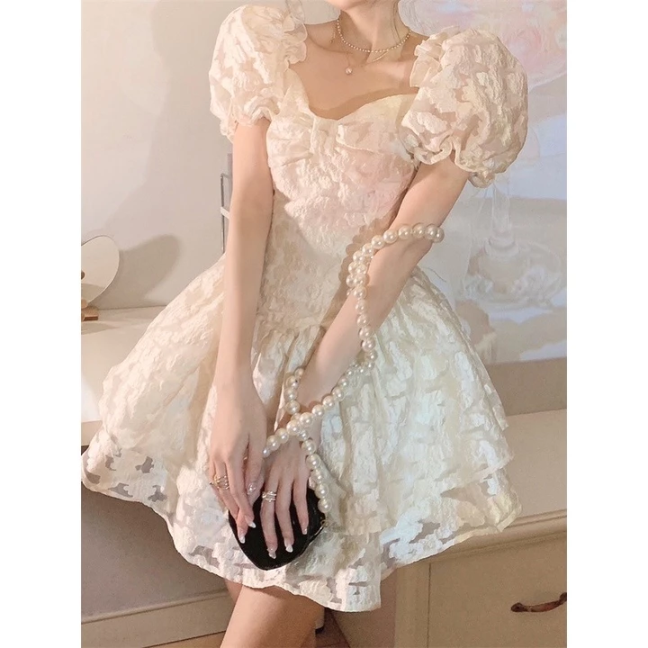 Đầm công chúa tay phồng, váy công chúa tay phồng dành cho nữ đi chơi, đi chụp ảnhh ko ô