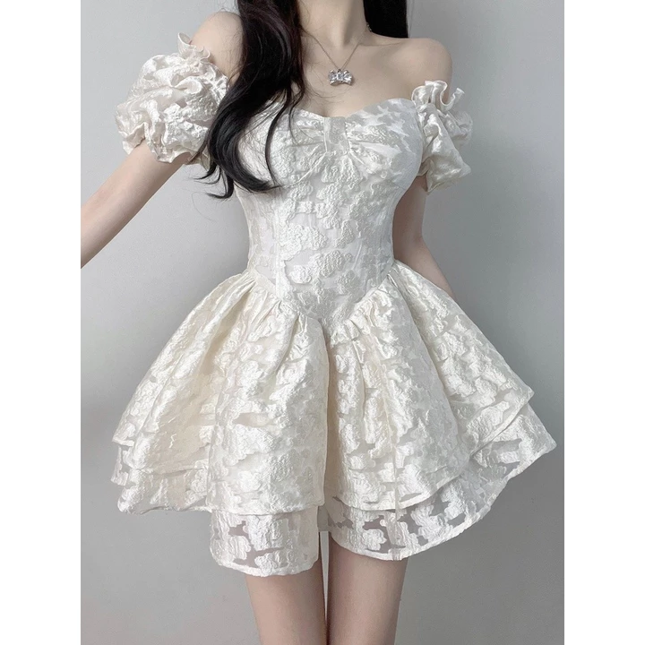 Đầm công chúa tay phồng, váy công chúa tay phồng dành cho nữ đi chơi, đi chụp ảnhh ko ô