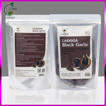 [ Túi 500g Mới ] Tỏi đen LADOGA loại 1 đóng túi 500 gam lên men tự nhiên 100% từ tỏi cô đơn 1 nhánh công nghệ Nhật Bản