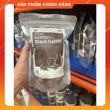 Tỏi Đen LADOGA - sản phẩm lên men tự nhiên từ tỏi cô đơn, công nghệ Nhật Bản, có trọng lượng 250g và 500g
