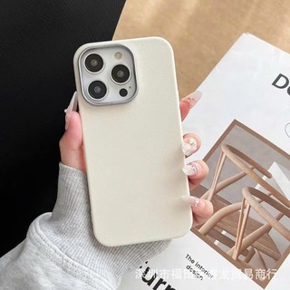 Ốp Lưng Iphone Da Viền Cam Kim Loại 7plus/8plus/xr/xsmax/11/12/13/14/15/16/pro/plus/promax RABBI