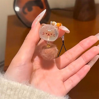 Móc Khóa Mini Hình Mèo Mặt Ngố – Phụ Kiện Handmade Xinh Yêu, Dễ Thương, Quà Tặng
