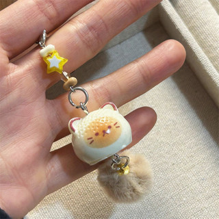 Móc Khóa Mini Hình Mèo Mặt Ngố – Phụ Kiện Handmade Xinh Yêu, Dễ Thương, Quà Tặng