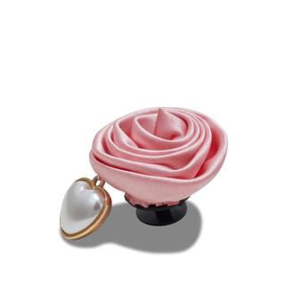 Phụ kiện Jibbitz™ Charm Pink Rose With Pearl Drop