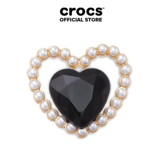 Phụ kiện Jibbitz™ Charm Black Gem Pearl Heart