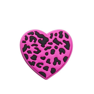 Phụ kiện Jibbitz™ Charm Purple Cheetah Print Heart