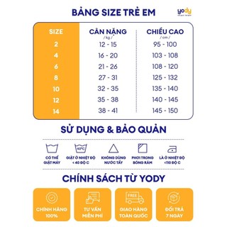 Quần Short Jeans Bé Gái YODY Nhỏ Gấp Gấu KCJS25S032