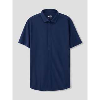[SALE OFF] Áo sơ mi nam ngắn tay YODY phối nẹp thoáng khí co giãn đa chiều thấm hút tốt MOSH25S108