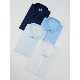 [SALE OFF] Áo sơ mi nam ngắn tay YODY phối nẹp thoáng khí co giãn đa chiều thấm hút tốt MOSH25S108