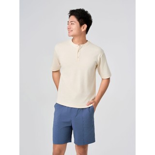[BST THE NEW T-MATE] Áo thun phông nam YODY phom rộng thoải mái có nút cổ MCTS25S080