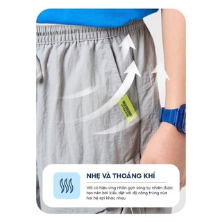 [SALE OFF] Quần short gió cho bé trai YODY quần đùi túi hộp rộng chất gió nhăn nhẹ BTJT25S044