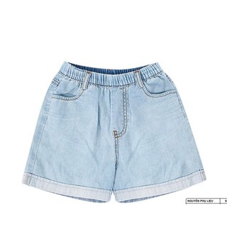 Quần Short Jeans Bé Gái YODY Nhỏ Gấp Gấu KCJS25S032