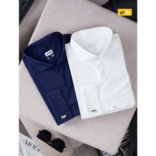 ⚡T5 199K⚡ Sơ mi dài tay nam knit tay kiểu YODY thoáng khí co giãn đa chiều thấm hút tốt SMM7096