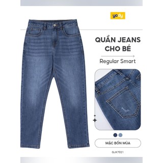 [SALE OFF] Quần jeans kid YODY cho bé Regular Smart đứng form dẽ hoạt động QJK7021