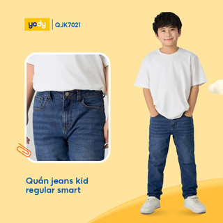 [SALE OFF] Quần jeans kid YODY cho bé Regular Smart đứng form dẽ hoạt động QJK7021