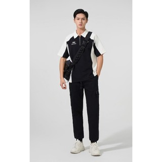 Áo polo Yoguu phối thân có kéo khoá YODY mềm mại hạn chế nhăn GUP7007
