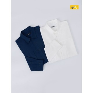 ⚡T5 199K⚡ Áo sơ mi nam YODY dài tay túi kiểu vải Cotton twill dáng suông thoáng mát, mềm mại MCSH25S042
