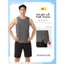 Áo ba lỗ YODY tanktop nam dải chỉ xẻ tà chất liệu jacquard siêu nhẹ thấm hút khô nhanh MATA25S010