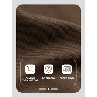 Quần short nam YODY form relax thoải mái, túi hai bên, cạp chun dây rút tiện lợi MCJT25S043