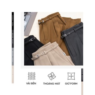 [SALE OFF] Quần Âu Nữ Yody cạp liền quần dài dáng baggy sang trọng thoải mái mềm mại QAN6226
