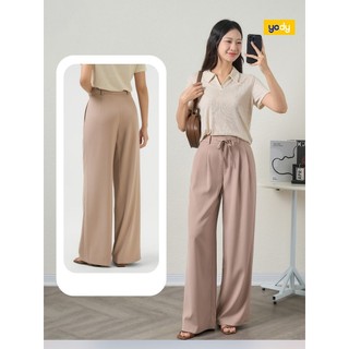 [SALE OFF] Quần Dài YODY Dáng Suông Dây Rút Eo Súp Kép, co giãn nhẹ,ít nhăn, dễ phối đồ WCTR25S018