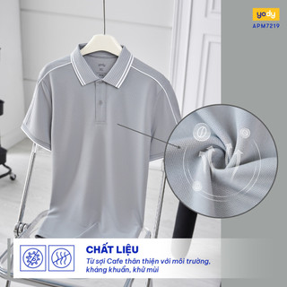 Áo polo nam Yody bo kẻ cổ trẻ trung năng động khử mùi hôi co giãn thoải mái APM7219 MCPO25A222