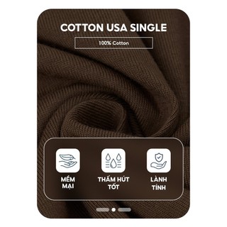 Áo thun bé trai YODY túi hộp Cotton USA single thoáng mát co giãn nhẹ BKTS25S019