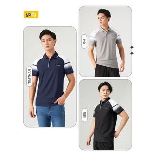 Áo thun polo thể thao nam YODY co giãn thoải mái,áo phông thấm hút tốt SAM7019