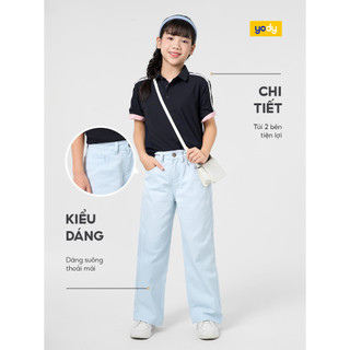 [SALE OFF] Quần jeans cho bé YODY ống suông co giãn nhẹ thoáng khí mềm mại GCJE25S011