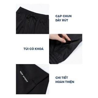 Quần short nam YODY quần đùi thể thao chất gió mát thoát mồ hôi MAJT25A047