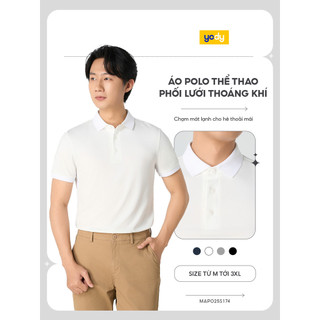 Áo polo nam YODY ponte roma thể thao thoáng khí thoải mái khi vận động chạm mát lạnh MAPO25S174