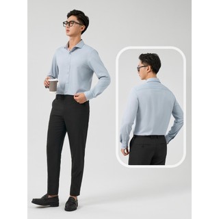 Áo sơ mi nam YODY dài tay, vải mềm mại, co giãn, kháng khuẩn tự nhiên dáng slim fit SMM7025