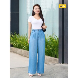 Áo thun tshirt nữ YODY vải thun rib tăm nhỏ co giãn thoải mái, form slimfit tôn dáng, cổ tim WCTS25S318
