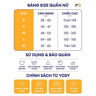 Quần Âu Nữ Côn Túi Tam Giác YODY hạn chế nhăn nhàu WCTR25S034