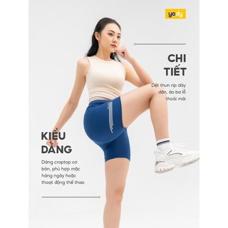 Áo 3 lỗ nữ YODY vải thun rip co dãn, mềm mịn, kiểu dáng trẻ trung, năng động WCTA25S033 cần ẩn