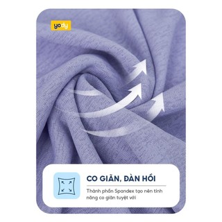 Áo thun YODY cổ tròn rộng dáng suông tôn dáng không nhăn nhàu WCTS25S051