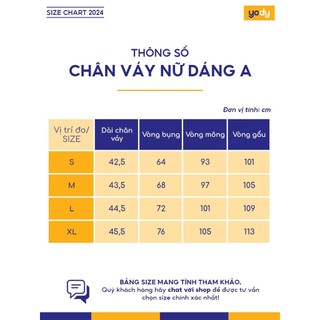 Chân váy chữ A nữ YODY co giãn thoải mái thấm hút tốt, mềm mịn WOSK26A001