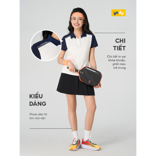 Áo polo nữ Yody ponte roma chạm mát lạnh tức thì trẻ trung thể thao năng động WAPO25S048