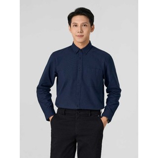 Áo sơ mi nam dài tay YODY có túi ngực mềm mại thoải mái cotton tự nhiên dáng regular fit SMM7086