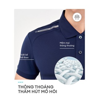 Áo polo nam thể thao YODY in logo ngực thoáng mát, thấm hút mồ hôi SAM6107