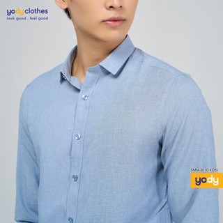 Áo sơ mi nam tay dài s.cafe YODY dáng slim fit tay dài phù hợp công sở SMM3010 MOSH25A079