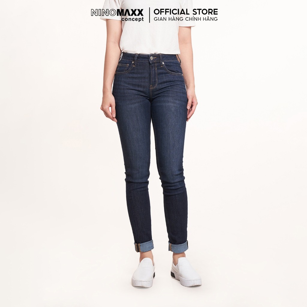 Quần Jean Nữ Dáng Ôm Chất Cotton Co Giãn Thoải Mái N&M Thương Hiệu NINOMAXX 2206051