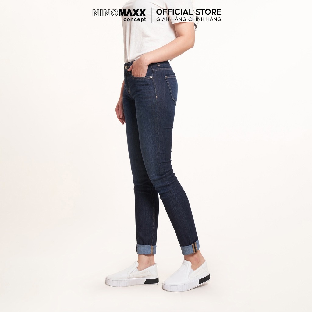 Quần Jean Nữ Dáng Ôm Chất Cotton Co Giãn Thoải Mái N&M Thương Hiệu NINOMAXX 2206051